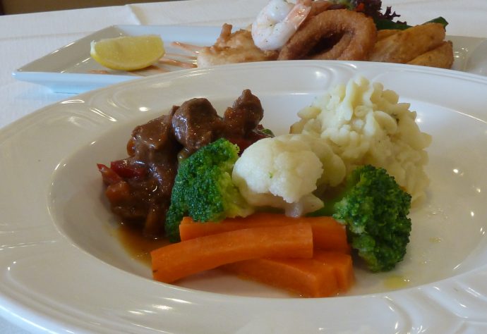 Residential care food sample at Goodwin